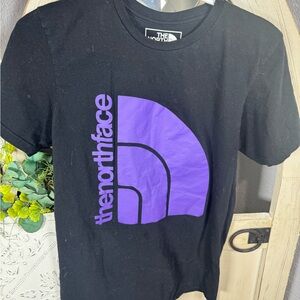 The North Face Black T-Shirt with White Logo